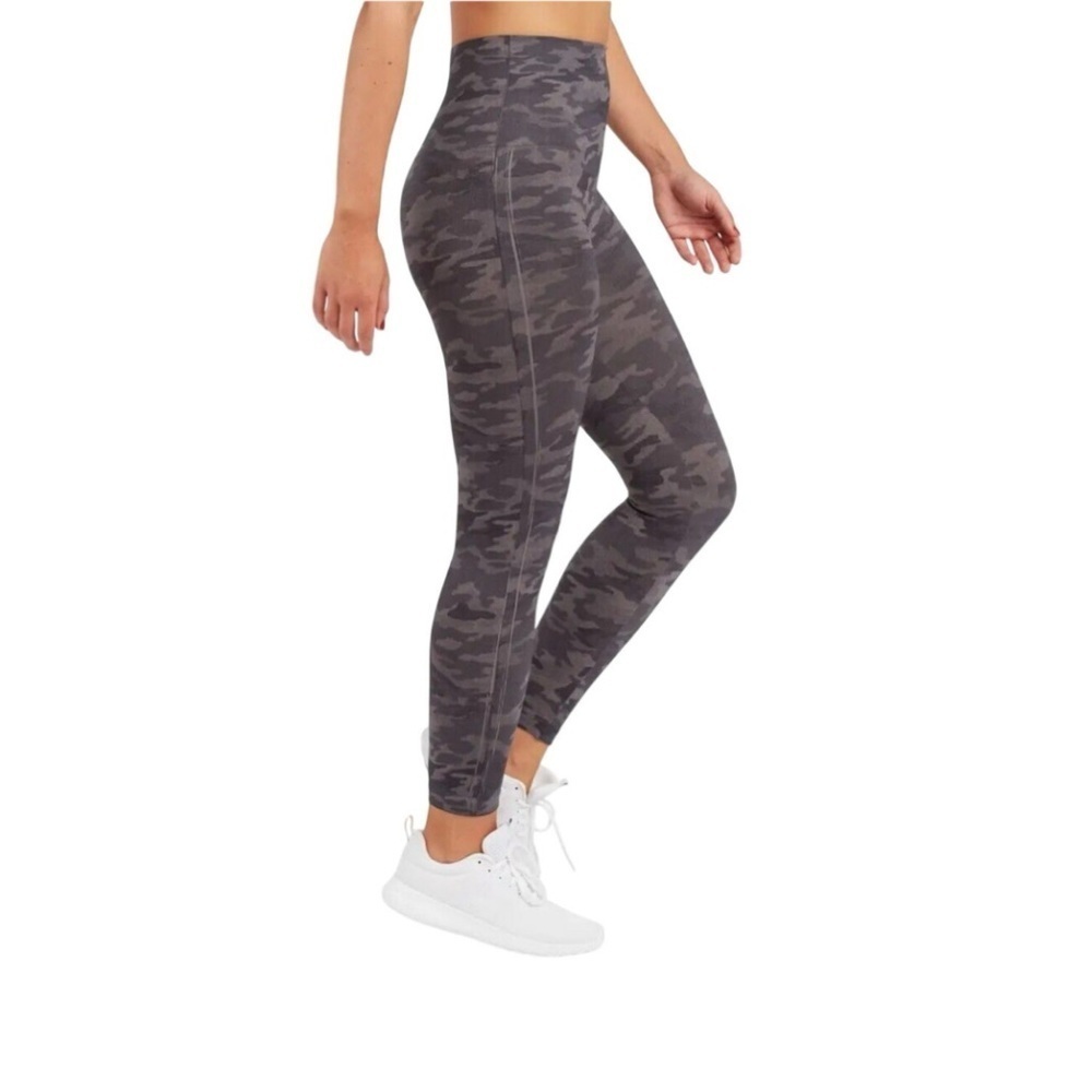 SPANX Womens Look at Me Now Legging Light Heather Camo Size XL
